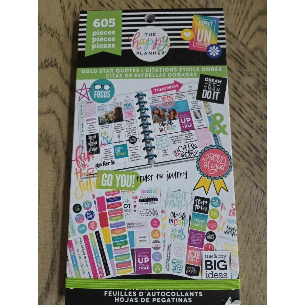 The Happy Planner Sticker Books LOT OF 3 New NWT Planner Stickers Happy Planner